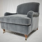 Gray Chair with Decorative Casters