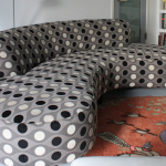 Reupholstered sofa